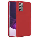 TBOC Coque Gel TPU Rouge Compatible avec Samsung Galaxy Note20-Note20 5G [6.7"] Étui en Silicone Souple Ultra Mince Housse pour Téléphone Portable [Il est Pas Compatible avec Galaxy Note20 Ultra]