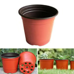 10pcs Plant Pots Small Terracotta Plastic Flower Pot Cactus Gardening Supply