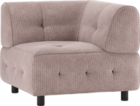 Louis Modulære sofa Hjørneelement, fløjl lyserød H73x90x90 cm