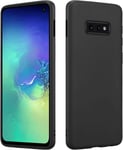 Hsp Coque Noire Compatible Avec Samsung Galaxy S10e | Étui En Silicone Tpu De Qualité Supérieure | Pour Le Chargement À Induction | Résistant Aux Rayures Et Aux Chocs | Surface Mate | Mince