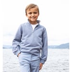 Vilje & Ve Snorre half-zip genser til barn, denim blue