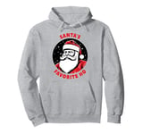 Santa's Favorite Ho Adult Humor Dirty Santa Pullover Hoodie