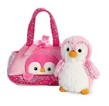 Aurora, 32832, Fancy Pal, Peek-A-Boo Penguin, 8In, Peluche, Rose