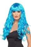 Smiffys Siren Wig, Blue