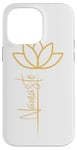 iPhone 14 Pro Max Yoga Lotus Flower Namaste Sleek Case