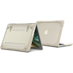 Skyddsfodral - AVIZAR - Macbook Pro 16 2019 - Styv polykarbonat - Silikonkontur - Beige Beige