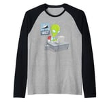 Science Space I Want To Believe Alien X Parody Nerd Geek Lol Raglan Baseball Tee