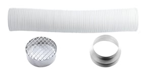 Smalbo - kit aspiration poele a pellets tube dn 50 / 40 blanc flexible extensible 150 tub conduit de cheminee pellets