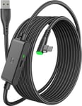 Câble Link 5m, Compatible Avec Meta/Oculus Quest 3/2/Pro Et Pico 4 Accessoire Et Pc/Steam Vr, Câble De Liaison Usb 3.0 Haute Vitesse De Transfert De Données Usb C