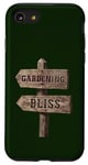 Coque pour iPhone SE (2020) / 7 / 8 Jardinage, panneau de signalisation en bois Bliss Garden