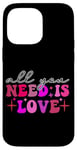 iPhone 14 Pro Max All You Need Is Love Retro Aesthetic Case