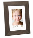 Deknudt Frames S42PA2 Cadre Photo Structure Nervure Résine Doré/Bronze 50 x 70 cm