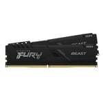 Kingston Fury Beast 16GB (2x8GB) DDR4 3200MHz Memory Kit - Black KF432C16BBK2/16