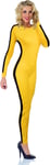 Underwraps Bruce Lee Enter Dragon Womens Yellow Jumpsuit Adult Halloween Costume