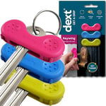 Keywing Key Turner Aid - 3 Pack. Makes keys so much easier to find, grip and turn. Perfect key cover cap for arthritis, MS or parkinsons gift, elderly with weak hands, key finder and holder.