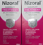 2 x 100ml - Nizoral - Anti Dandruff Scalp And Inflammation Relief Shampoo