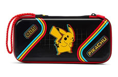 PowerA Étui de Voyage Fin pour modèle OLED, Nintendo Switch et Nintendo Switch Lite - Pokémon : Pikachu Arcade, Coque Rigide, étui de Protection, étui de Jeu, Console