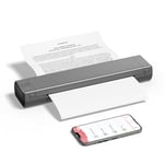 PhoFuta M08F Imprimante Thermique, Toujours avec soi avec Bluetooth, Une Mini imprimante de Voyage avec Papier à Copier Papier A4 sans Encre, Compatible with iOS/Android