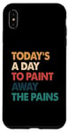 iPhone XS Max Art Therapy Quote Paint Away The Pains Retro Case