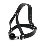 Bondage play cuir balle gag et head harnais Gags Fetish Adult Toys