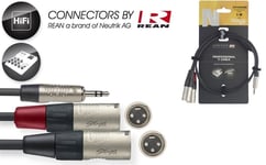 Stagg NYC1/MPS2XMR, Aux 3.5 mm/XLR, 1 m