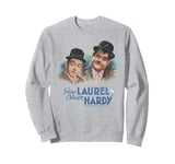 Stan Laurel & Oliver Hardy Comedy Duo Painted Portrait Sweatshirt