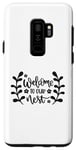Coque pour Galaxy S9+ Bienvenue dans notre nid familial Love Home Sweet Home pendaison de crémaillère