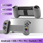 D8 USB Teleskooppinen langaton peliohjain Peliohjain Kahva sisäänvedettävä Joystick Android IOS PS3 PS4 Switch PC Matkapuhelimelle