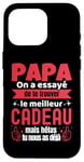 Coque pour iPhone 16 Pro Cadeau Papa Humour Idee Cadeau Drole Homme Tee Shirt Homme