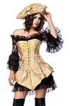 Generique Costume de pirate pour femme Doré noir