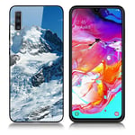 Samsung Fantasy Galaxy A70 kuoret - Lumivuori Tummansininen