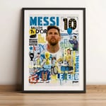 Fotbollsstjärna Messi Poster Vägg Konst Dekoration Canvas Målning Ingen Ram Rum Hem Inredning Soccer Club Fans Collection Gåvor 11 20x30cm No Framed