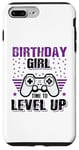 Coque pour iPhone 7 Plus/8 Plus Birthday Girl Time To Level Up Jeu vidéo Nerd