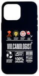 iPhone 16 Pro Max Vulcanologist Job Definition Skills Coffee Wine Sarcasm Case