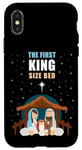 iPhone X/XS The First King Size Bed – Christmas Nativity Manger Pun Case