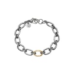 By Birdie Samsara Golden Link sterling silver Armband