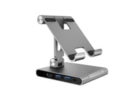 J5create Jts224-N Flervinklet Stativ Med Dokkingstasjon For Ipad Pro®, Tablet Stand, Grå, 32,8 Cm (12.9"), 1,5 Kg, Compatible With Ipad Pro® & Ipad Air® & Ipad Mini® With Usb-C® Port Supports Extended Mode On..., 20 V