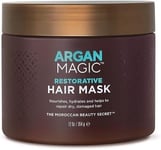 ARGAN MAGIC Moroccan Restorative Hair Mask Conditioner 340g tub New