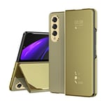 Samsung Galaxy Z Fold3 5G      PU Leather Case    Gold