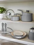 Swan Retro 5-Piece Pan Set - Grey