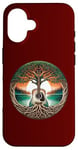 Coque pour iPhone 16 Folk Music In Nature By A Lake Guitare acoustique hippie