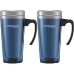 THERMOcafé by THERMOS Translucent Travel Mug, Blue, 1 Count, Pack of 2