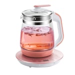 Bouilloires Électriques Automatique en Verre Électrique Santé Pot Pot De Nid D'oiseau De Ragoût Électrique Théière Aux Fruits Théière De Fleurs Pot Electric Kettle A,1.8L