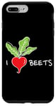 Coque pour iPhone 7 Plus/8 Plus I Love Beets I Betterave Rouge Amoureux Des Légumes