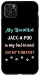 Coque pour iPhone 11 Pro Max Jack-A-Poo Jackapoo Chien Papa Maman Ami et Thérapeute