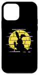 Coque pour iPhone 12 mini Lapin de Pâques projecteur ombre silhouette lapin dessin animé
