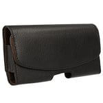 TECHGEAR [CAPSULE Holster] Horizontal PU Leather Pouch Case Cover with Belt Clip & Loop FitS Samsung S22 Ultra, S21Ultra, S20 Ultra, Note 20 Ultra, Note 10 Plus, A03s, A12, A21s, A32 5G, A13. A71 etc