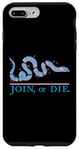 Coque pour iPhone 7 Plus/8 Plus Join or Die Snake Drapeau rétro vintage années 80