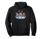 Santa Reindeer Elf Video Games Christmas Gamer Boys Mens Kid Pullover Hoodie