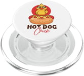 Hot Dog Adult Chicken Girl Hot Dog Chick PopSockets PopGrip for MagSafe